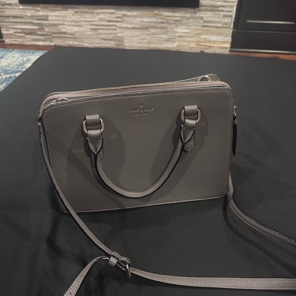 Kate spade grey structured purse